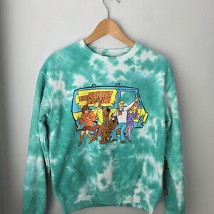 Scooby-Doo Tie-Dye Crewneck Sweatshirt - Turquoise